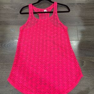 Neon Pink Swim Coverup